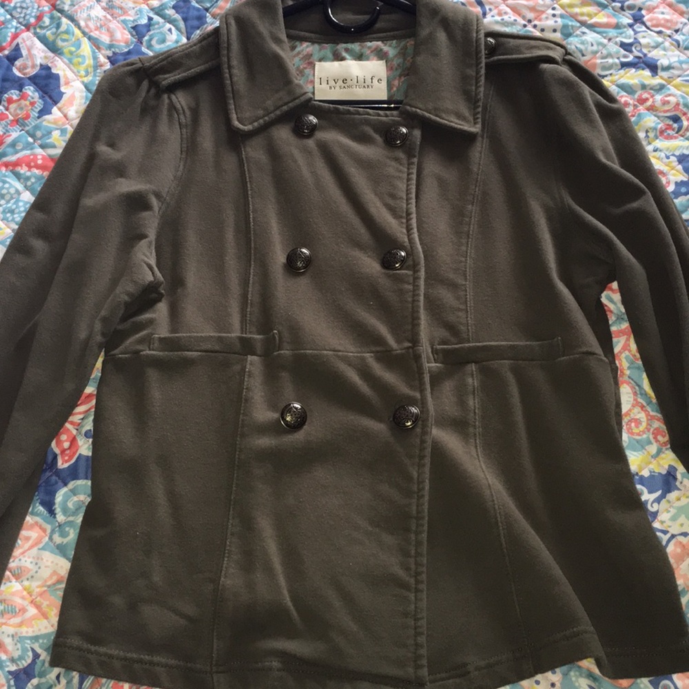 Olive green chic jacket